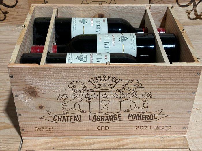 2021 Château Lagrange à Pomerol - Pomerol - 6 Flessen (0.75, Verzamelen, Wijnen