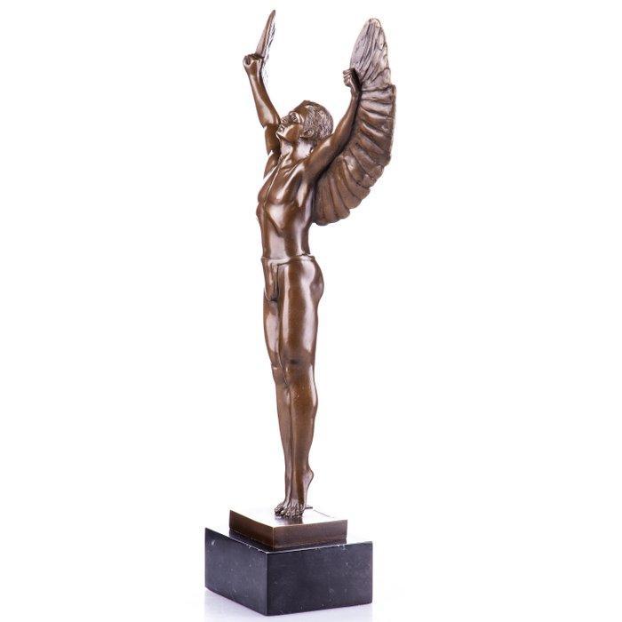 Figuur - Bronzefigur Skulptur Ikarus Mythologie Ikaros, Antiek en Kunst, Curiosa en Brocante