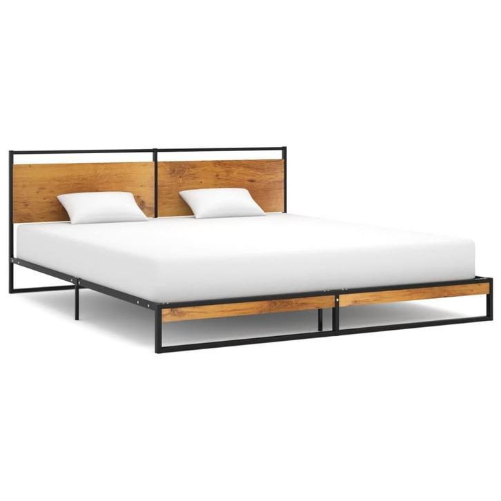vidaXL Bedframe metaal 180x200 cm, Huis en Inrichting, Slaapkamer | Bedden, Nieuw, Verzenden