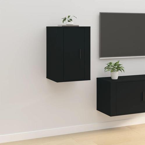 vidaXL Tv-wandmeubel 40x34,5x60 cm zwart, Huis en Inrichting, Kasten |Televisiemeubels, Nieuw, Verzenden