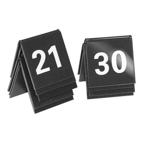 Tafelnummer | 21 t/m 30 | Kunststof | Zwart | 2-zijdig |, Zakelijke goederen, Horeca | Keukenapparatuur, Nieuw in verpakking, Verzenden