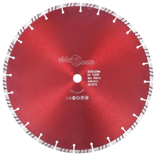 vidaXL Diamantzaagblad met turbo 350 mm staal, Doe-het-zelf en Bouw, Gereedschap | Zaagmachines, Nieuw, Verzenden