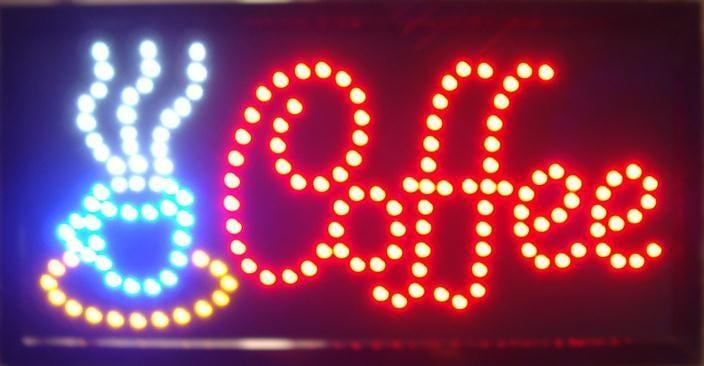 Coffee koffie lamp LED verlichting reclame bord lichtbak #K, Huis en Inrichting, Lampen | Overige, Nieuw, Verzenden