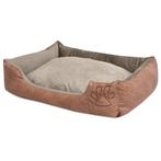 vidaXL Hondenbed kussen PU-kunstleer maat L beige, Dieren en Toebehoren, Verzenden, Nieuw