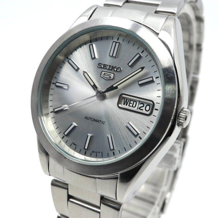 Seiko - 5 Automatic Silver Dial - Zonder minimumprijs -, Handtassen en Accessoires, Horloges | Antiek