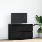 vidaXL Tv-meubel 80x35x54 cm spaanplaat zwart, Verzenden, Nieuw