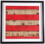 Bernard Aubertin (1934-2015) - Dessin de Feu sur Table Rouge