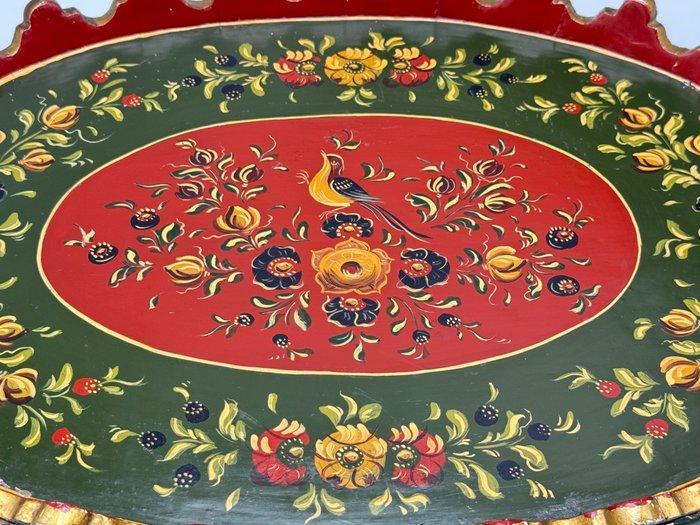 Dienblad - Hout - Hindeloopen antiek, Antiquités & Art, Antiquités | Autres Antiquités