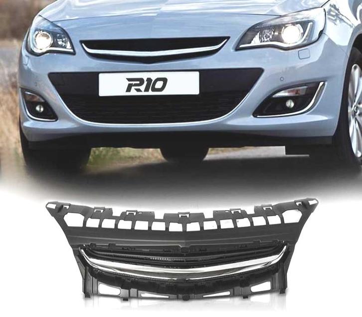Calandre Pour Opel Astra J 12-15 Noir Chromé, Auto-onderdelen, Carrosserie, Verzenden