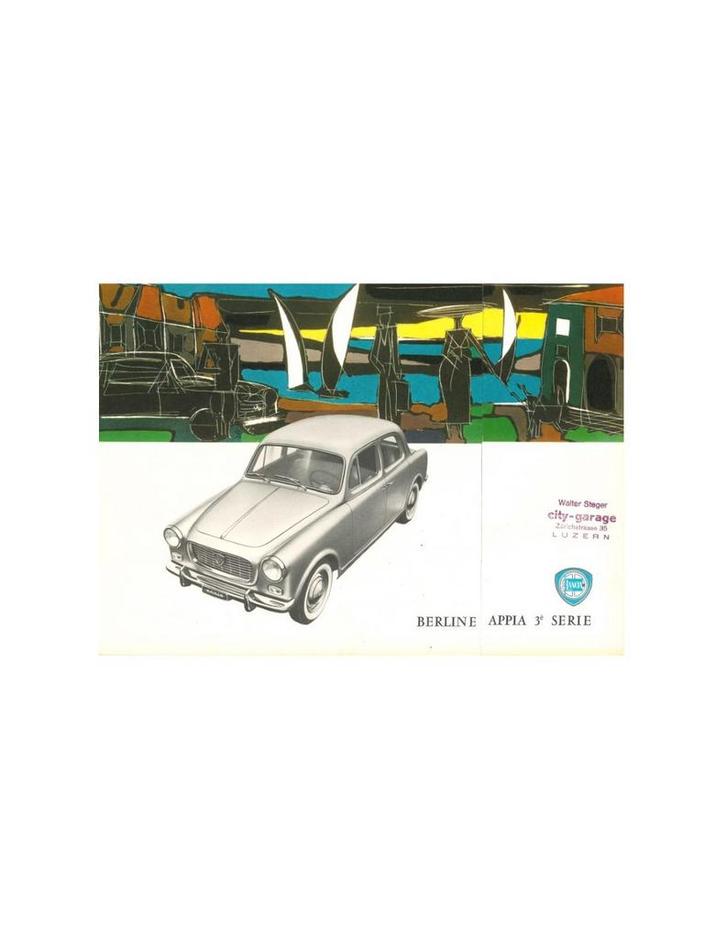 1960 LANCIA APPIA SEDAN BROCHURE FRANS, Livres, Autos | Brochures & Magazines, Enlèvement ou Envoi
