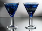 Kosta Boda - Bertil Vallien - Kelk (2) - Zwei blaue Kelche