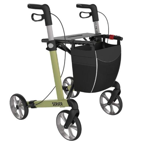 Rehasense Server lichtgewicht rollator STANDARD - Olijfgroen, Divers, Déambulateurs, Enlèvement ou Envoi