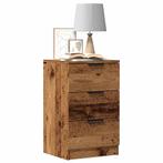 vidaXL Nachtkastjes 2 st 40x36x65 cm bewerkt hout oud, Huis en Inrichting, Slaapkamer | Nachtkastjes, Verzenden, Nieuw