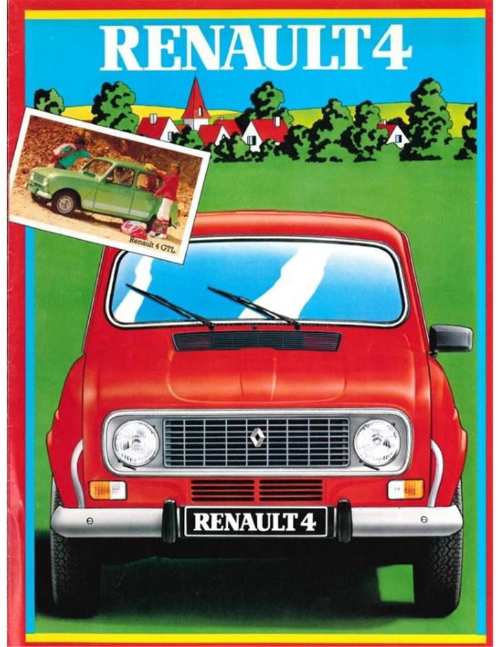 1983 RENAULT 4 BROCHURE NEDERLANDS, Boeken, Auto's | Folders en Tijdschriften