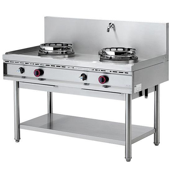 Gas Wok 700 Line Range | Met Watergordijn | 2 Brander |, Zakelijke goederen, Horeca | Keukenapparatuur, Nieuw in verpakking, Verzenden