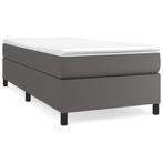 Bedframe 100x200 Grijs Kunstleer - Retour Deal - 60% Kort..., Overige materialen, 100 cm, Eenpersoons, Verzenden