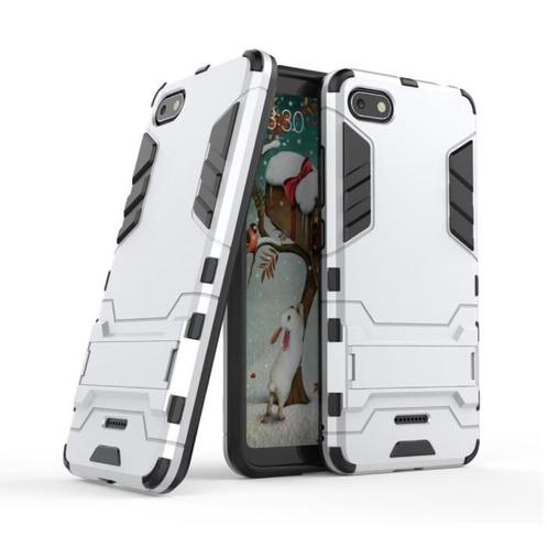 iPhone 8 Plus - Robotic Armor Case Cover Cas TPU Hoesje Wit, Télécoms, Téléphonie mobile | Housses, Coques & Façades | Apple iPhone