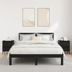 vidaXL Bedkasten 2 stuks Zwart Eiken 40x35x50 cm Geengineerd, Huis en Inrichting, Verzenden, Nieuw
