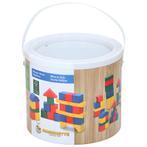 Set kleurrijke houten bouwblokken voor kinderen (50 stuks), Verzenden, Nieuw