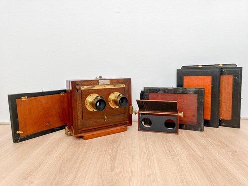Scovill Stereo American Optical 76 Grootformaatcamera, Verzamelen, Foto-apparatuur en Filmapparatuur
