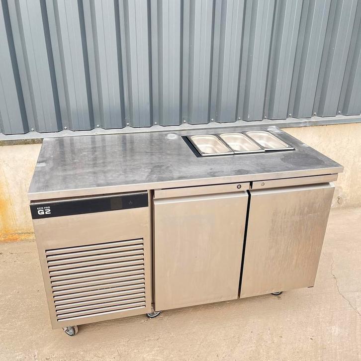 Foster RVS 2-deurs Koelwerkbank EP1/2H 280 liter 3GN bakken, Zakelijke goederen, Horeca | Keukenapparatuur, Gebruikt, Inox Meubilair