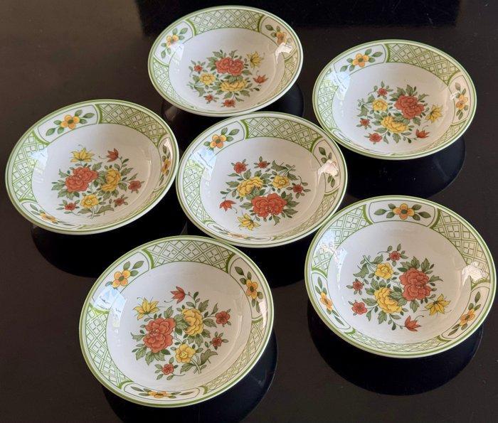 Villeroy & Boch - Kom (6) - Geranium - Porselein, Antiek en Kunst, Antiek | Meubels | Tafels
