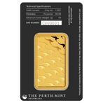 50 gram - Goud - 50 grams .9999 Gold Bar Perth Mint -