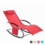2dekans | SoBuy Comfortabele Swingstoel - Rood - Metalen, Tuin en Terras, Ophalen of Verzenden, Nieuw