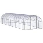vidaXL Kippenren 3x10x2 m gegalvaniseerd staal, Dieren en Toebehoren, Knaagdieren en Konijnen | Hokken en Kooien, Verzenden, Nieuw
