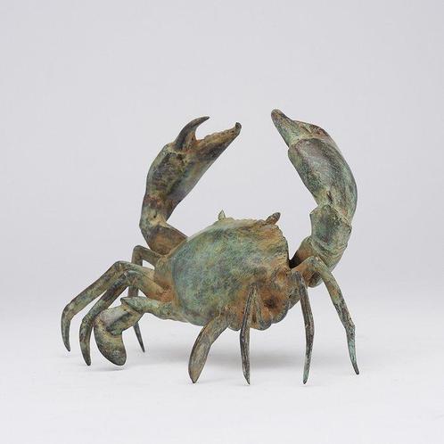 sculptuur, NO RESERVE PRICE - Bronze Patinated Crab, Antiek en Kunst, Kunst | Designobjecten