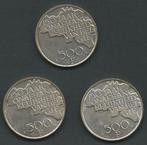 België. 500 Francs 1980 3 x (Zonder minimumprijs)