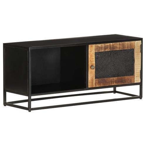 vidaXL Tv-meubel 90x30x40 cm ruw mangohout, Huis en Inrichting, Kasten |Televisiemeubels, Nieuw, Verzenden