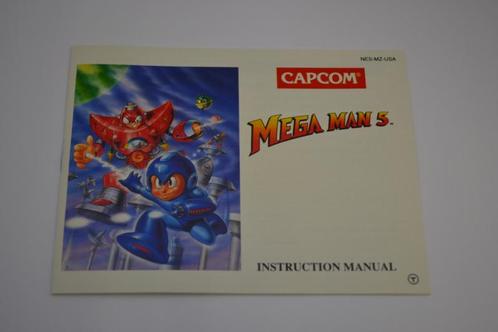 Mega Man 5 (NES USA MANUAL), Games en Spelcomputers, Spelcomputers | Nintendo Consoles | Accessoires