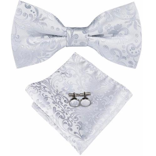 Fako Fashion® - Vlinderstrik, Pochette & Manchetknopen -, Kleding | Heren, Stropdassen, Verzenden