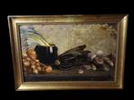 Pittore lombardo (XIX) - Natura morta con verdure, Antiek en Kunst