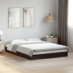 vidaXL Bedframe bewerkt hout zwart 140x200 cm, Huis en Inrichting, Slaapkamer | Bedden, Verzenden, Nieuw