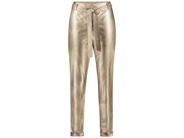 Veiling - Expresso metallic broek Goud maat 40, Kleding | Dames, Broeken en Pantalons