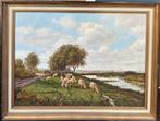Jan Koning (1897-1989) - Herder met kudde schapen