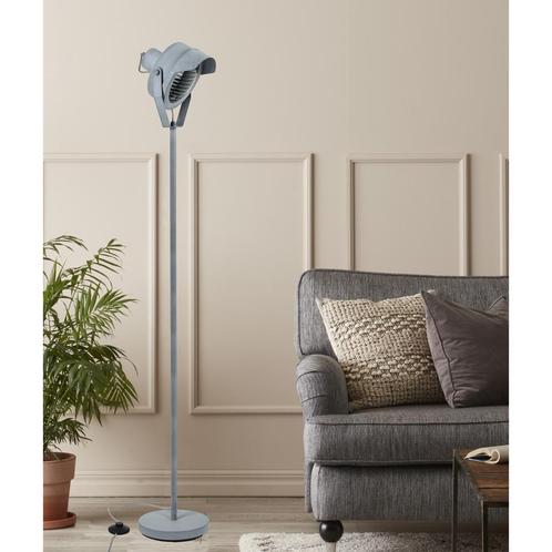Staande lampen Moderne Leeslamp Stage staande vloerlamp grij, Huis en Inrichting, Lampen | Vloerlampen, Verzenden