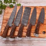 Couteau de cuisine - Bois, acier forgé à la main - Amérique
