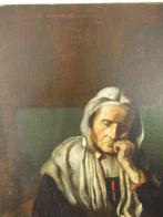 J. Thys (XIX) - An old woman dozing