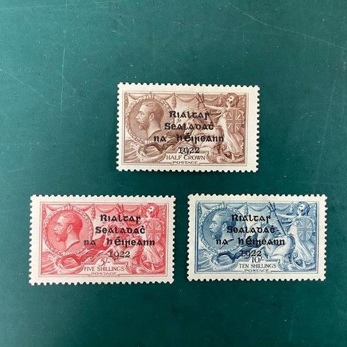 Ierland 1922 - Zeepaardjes met dollartoverdruk - Michel 9/11, Postzegels en Munten, Postzegels | Europa | UK