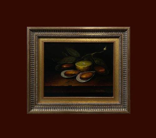 École Européene (XX) - Fruits-de-Mer, Antiek en Kunst, Kunst | Schilderijen | Klassiek