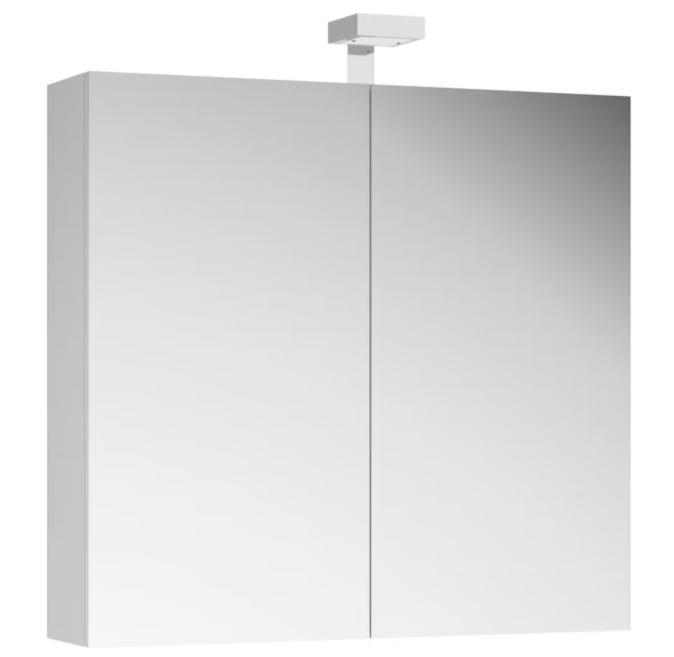 2dekans | Allibert Spiegelkast 80x70x15 cm – Glanzend Wit, Huis en Inrichting, Woonaccessoires | Spiegels, Ophalen of Verzenden