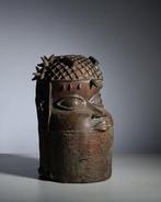 sculptuur - Bronzen Ife-hoofd - Nigeria, Antiquités & Art