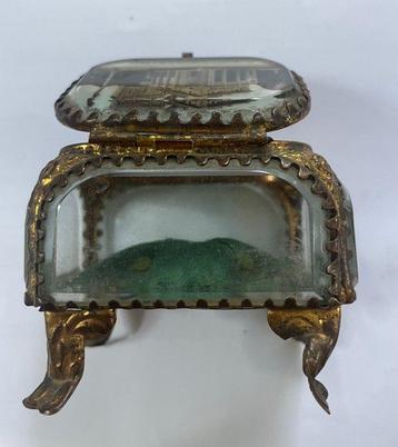 Boîte à bijoux - Verre - coffret à bijoux fixé
