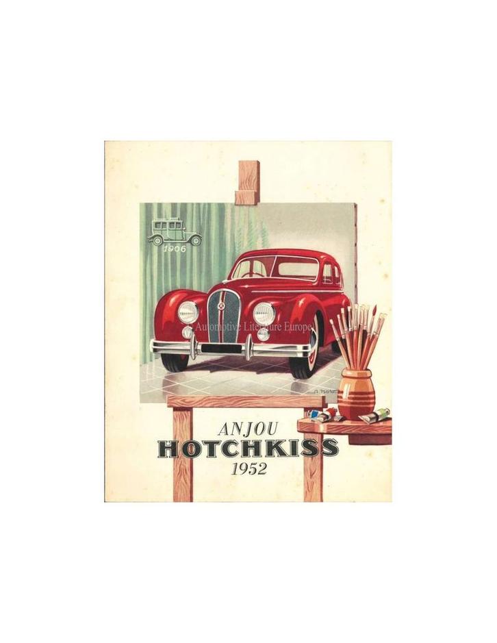 1952 HOTCHKISS ANJOU BROCHURE FRANS, Livres, Autos | Brochures & Magazines, Enlèvement ou Envoi