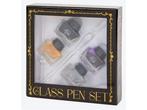 Veiling - Luxe Glazen Pennenset - 4x 15ml Inkt, Hobby & Loisirs créatifs, Bricolage