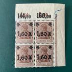 Duitse Rijk 1921 - 1,6 Mark Germania in blok van vier -, Gestempeld