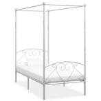 vidaXL Hemelbedframe metaal wit 120x200 cm, Huis en Inrichting, Slaapkamer | Bedden, Verzenden, Nieuw
